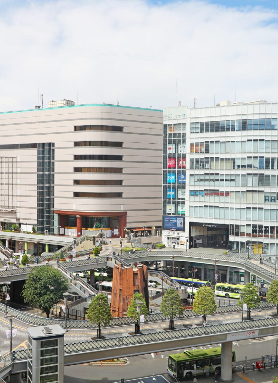 川口駅周辺の街並み